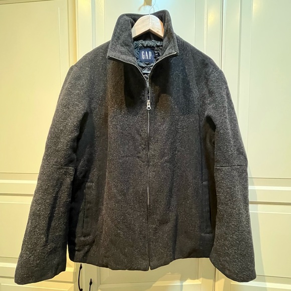 Gap Sz M Wool Blend Bomber Jacket - Picture 14 of 15